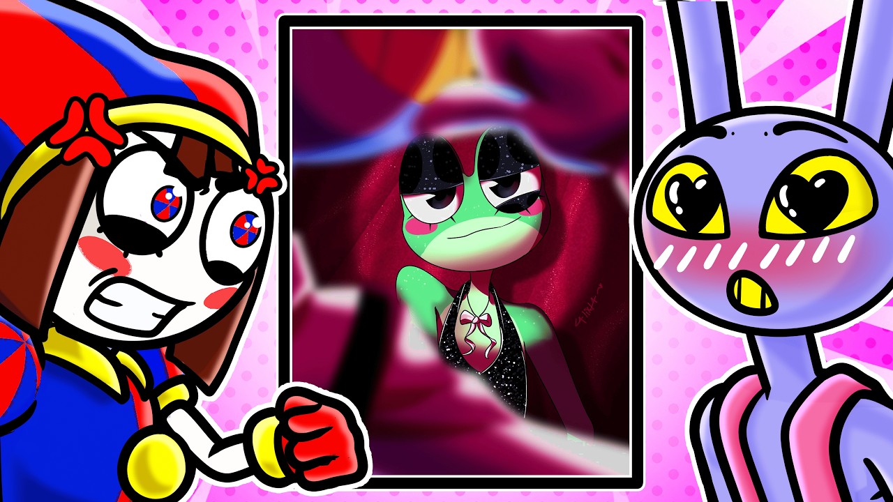 O Jax GOSTA da Ribbit?? | Pomni e Jax Reagem a Imagens!