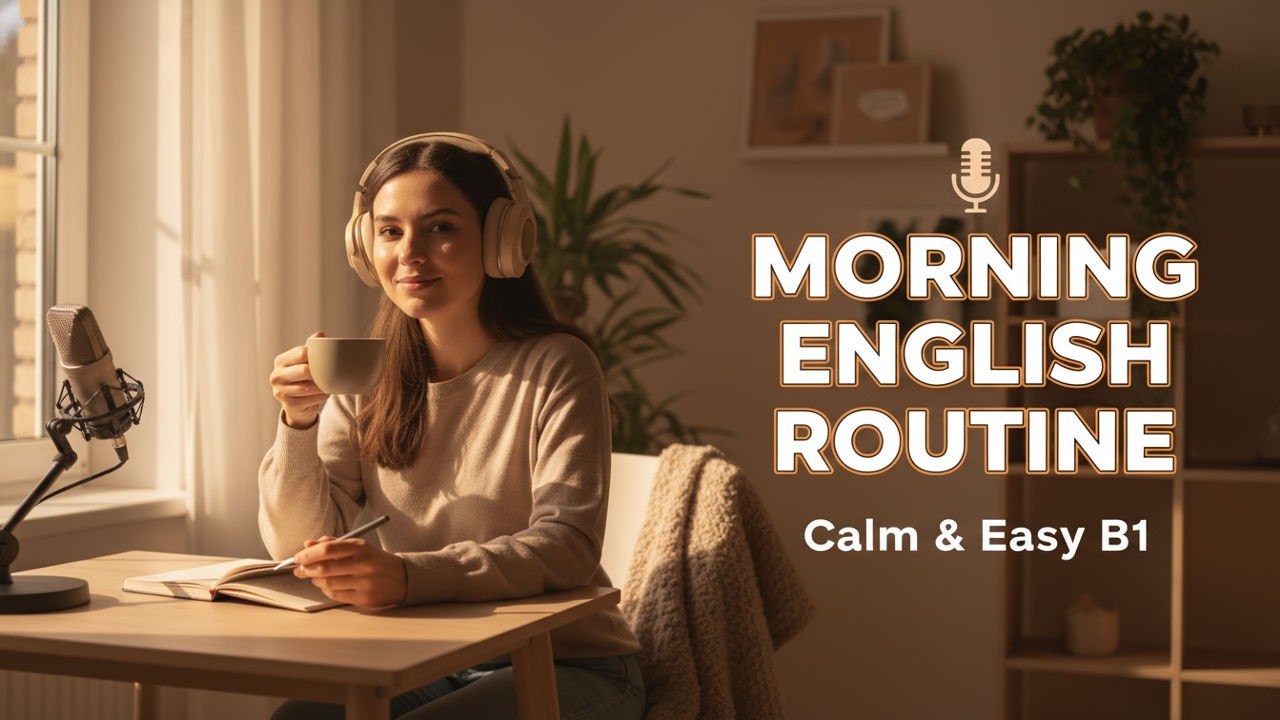 Morning Routine to Improve Your English | Calm & Easy B1 English Podcast | Boost English Podcast