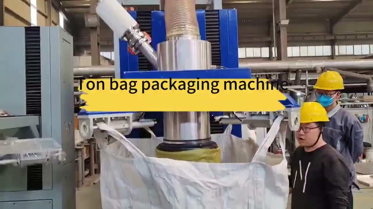 Ton bag packaging machine#machine #packing #conveyorfactory #manufacturing