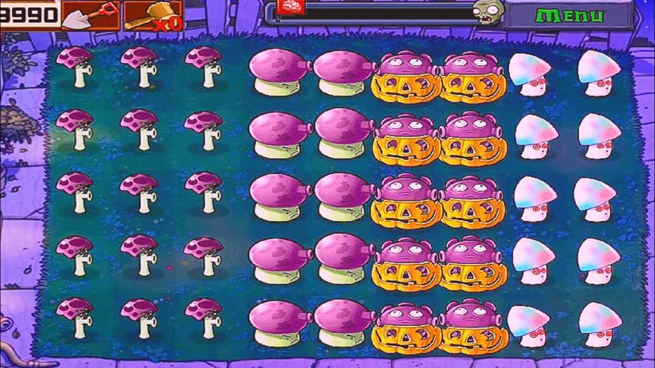 Plants Vs Zombies | Last Stand Night | Plants Vs All Zombies Gameplay Full HD 1080p 60fps