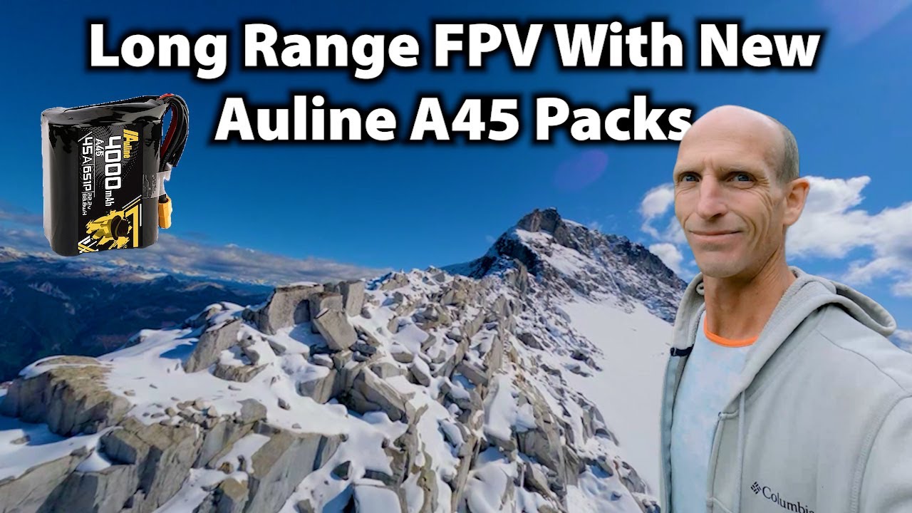 Long Range FPV Battery Test With DVR/Commentary - Auline A45