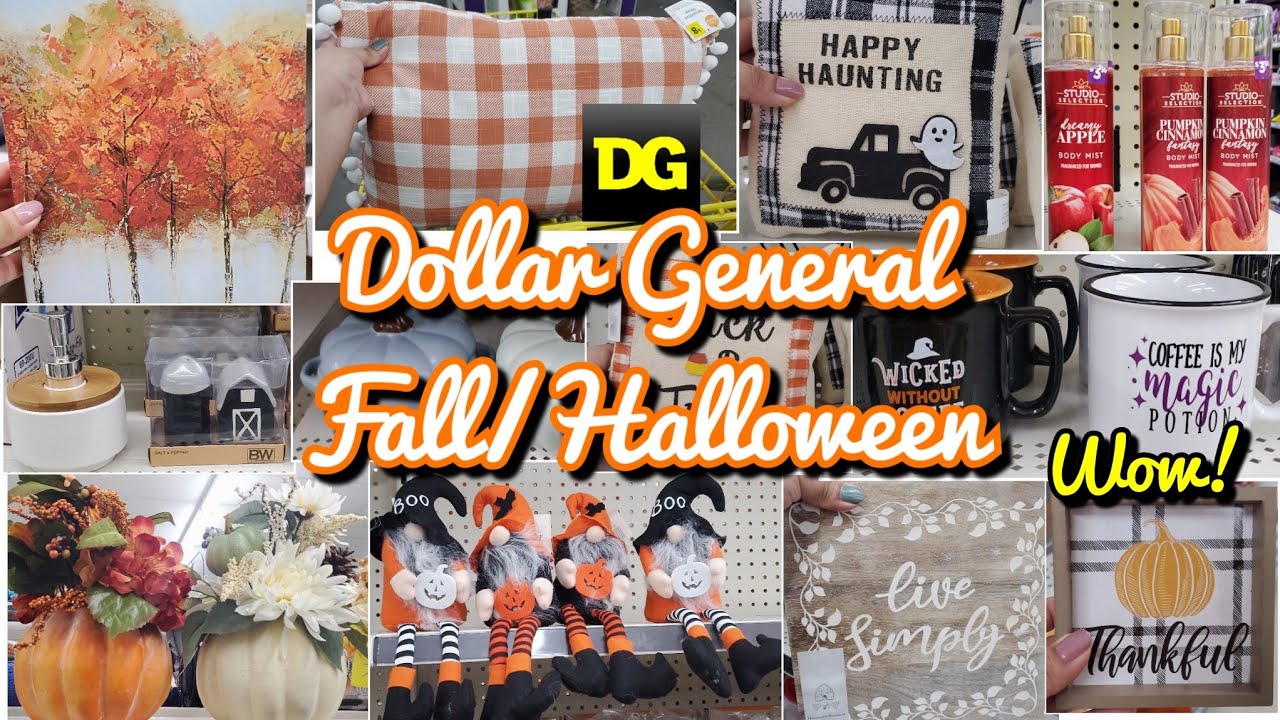 😄 DOLLAR GENERAL SHOP WITH ME!! FALL , HALLOWEEN & MORE HOME DECOR.