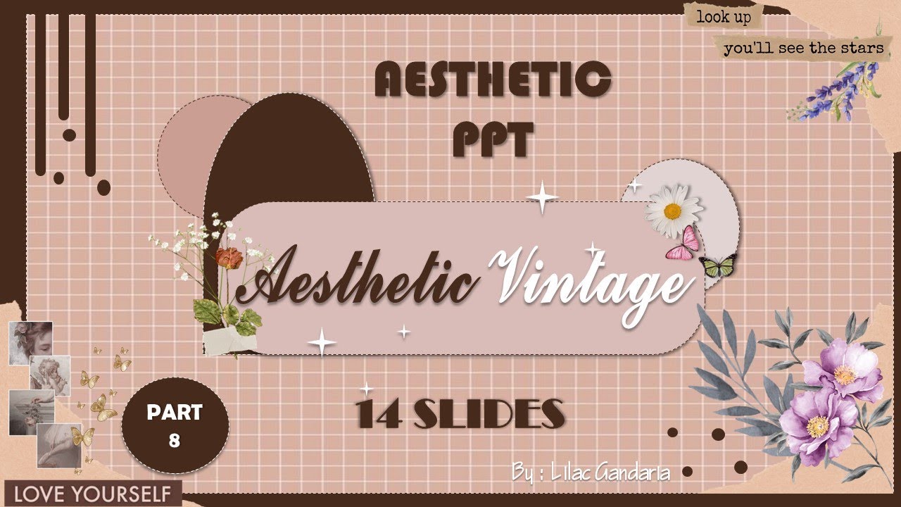 Aesthetic PPT Tema VINTAGE #8 - Tutorial #pptaesthetic #vintage #freeppttemplate #vintageppt