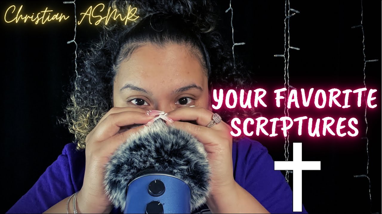 Whispering your Favorite Bible Verses in English & Spanish - Christian ASMR✨