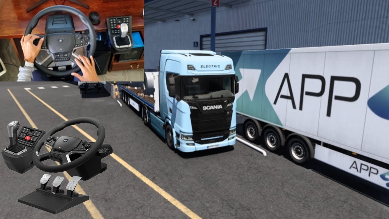 Scania 100% Elétrica - Euro Truck Simulator 2 | Gameplay com Volante Hori Truck Control System
