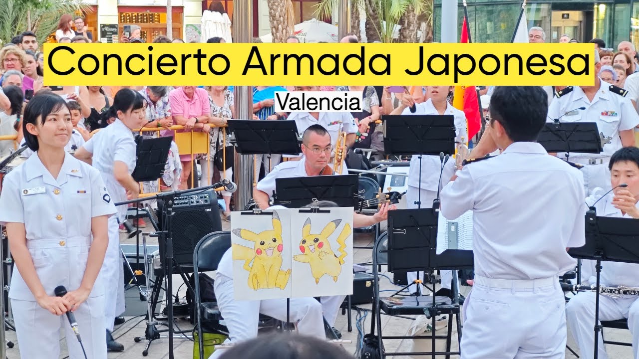 Concierto de la Banda Militar de la Armada Japonesa en Valencia
