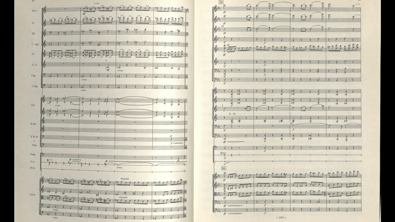 Heino Eller - Symphony No. 3 (Score Video)