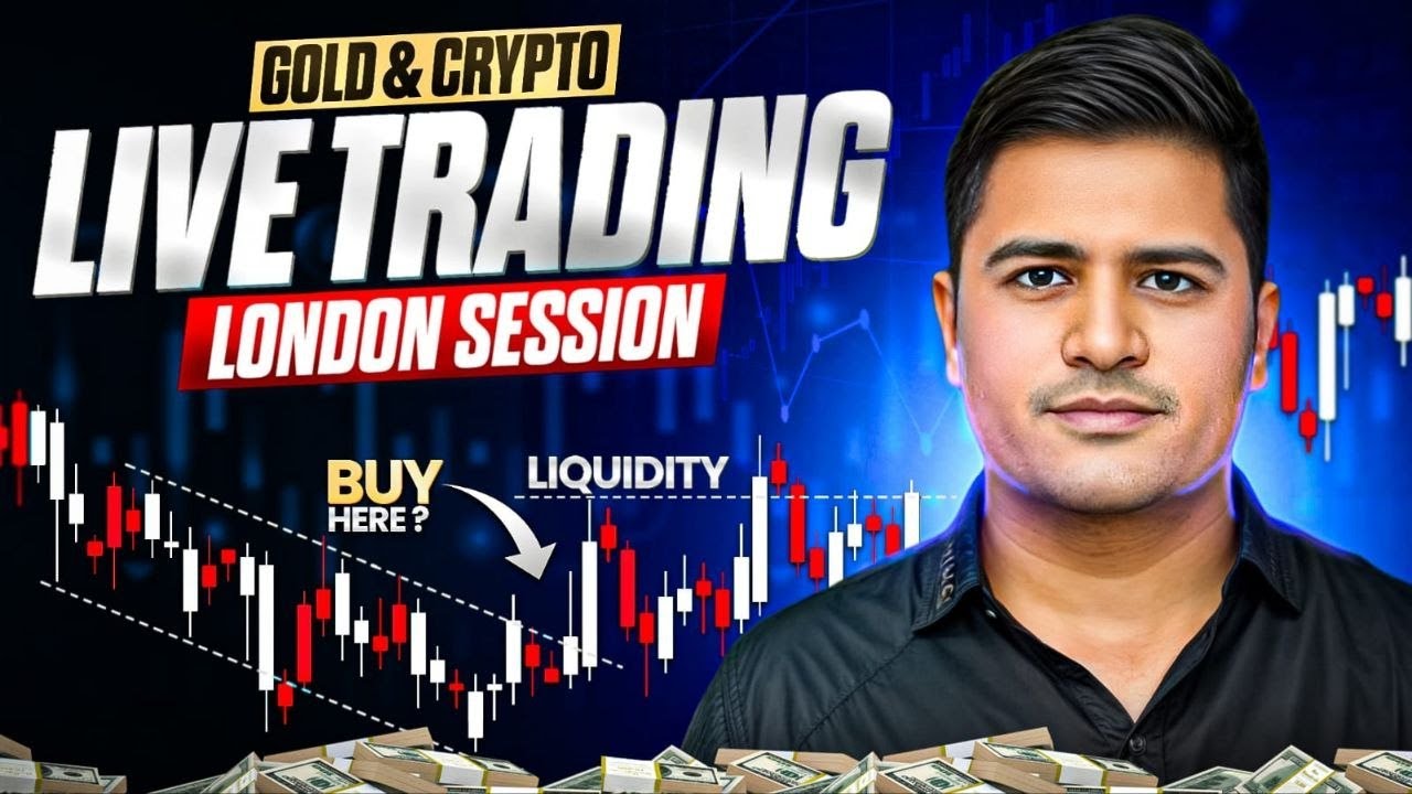 Crypto live trading , live Market Analysis for Gold and Crypto | Hindi @traderedge_official