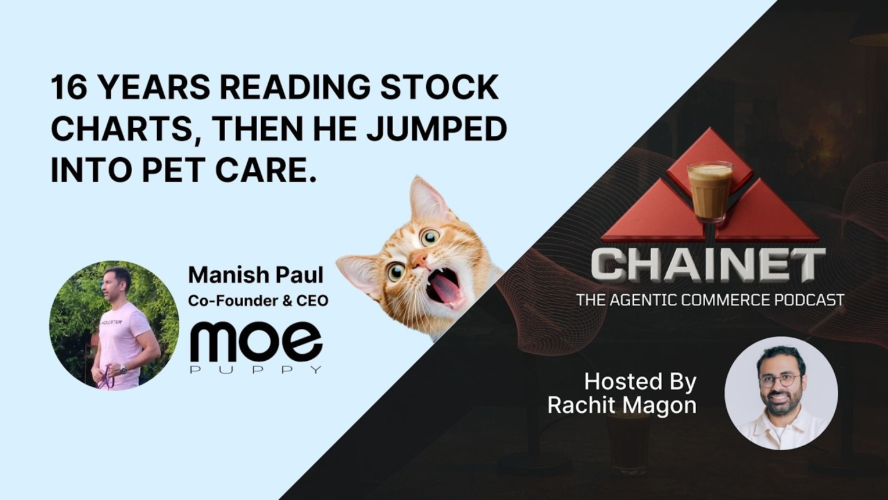 16 years reading stock charts, then he jumped into pet care. Manish Paul @Moe_Puppy