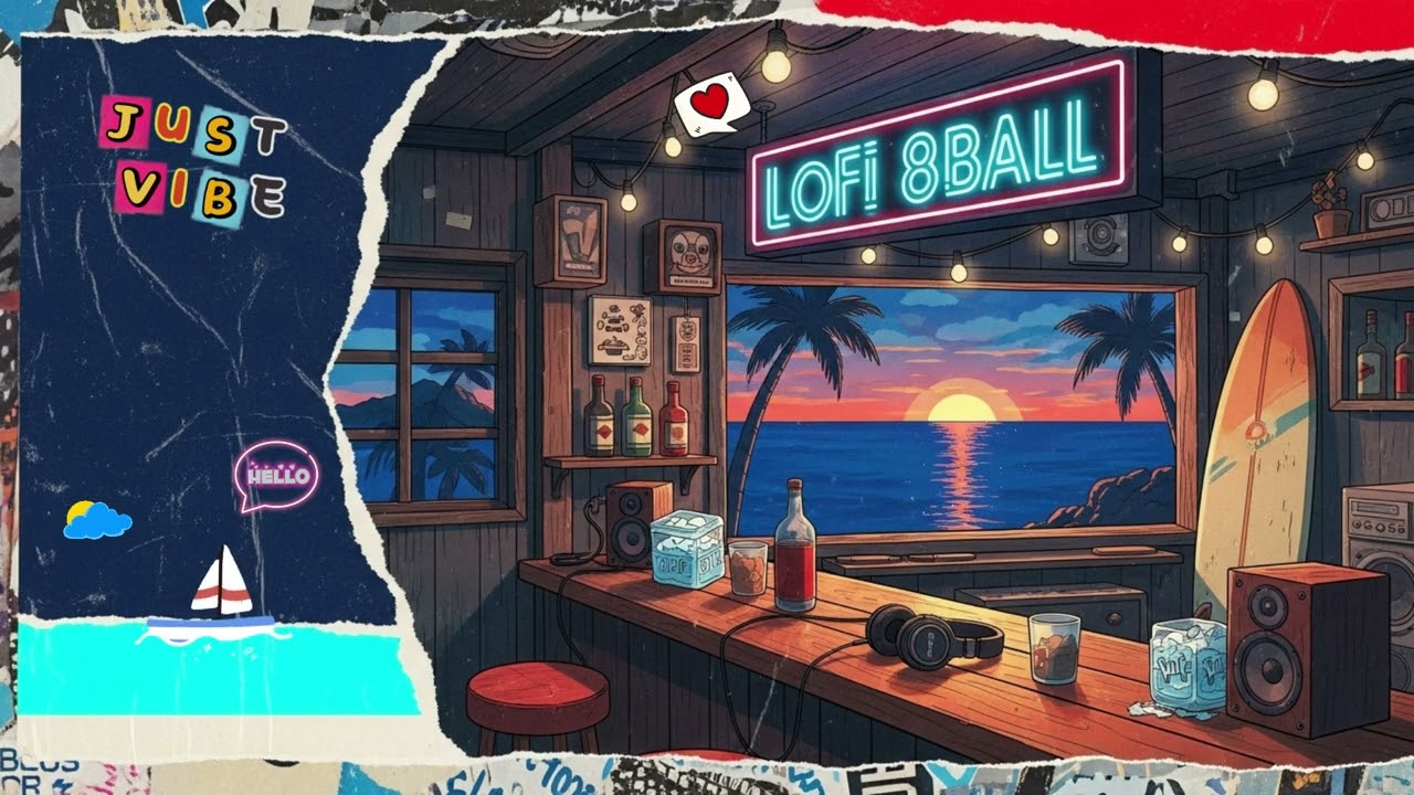 Sunset Beach Bar 🌅 | Lofi Beats to Relax & Unwind