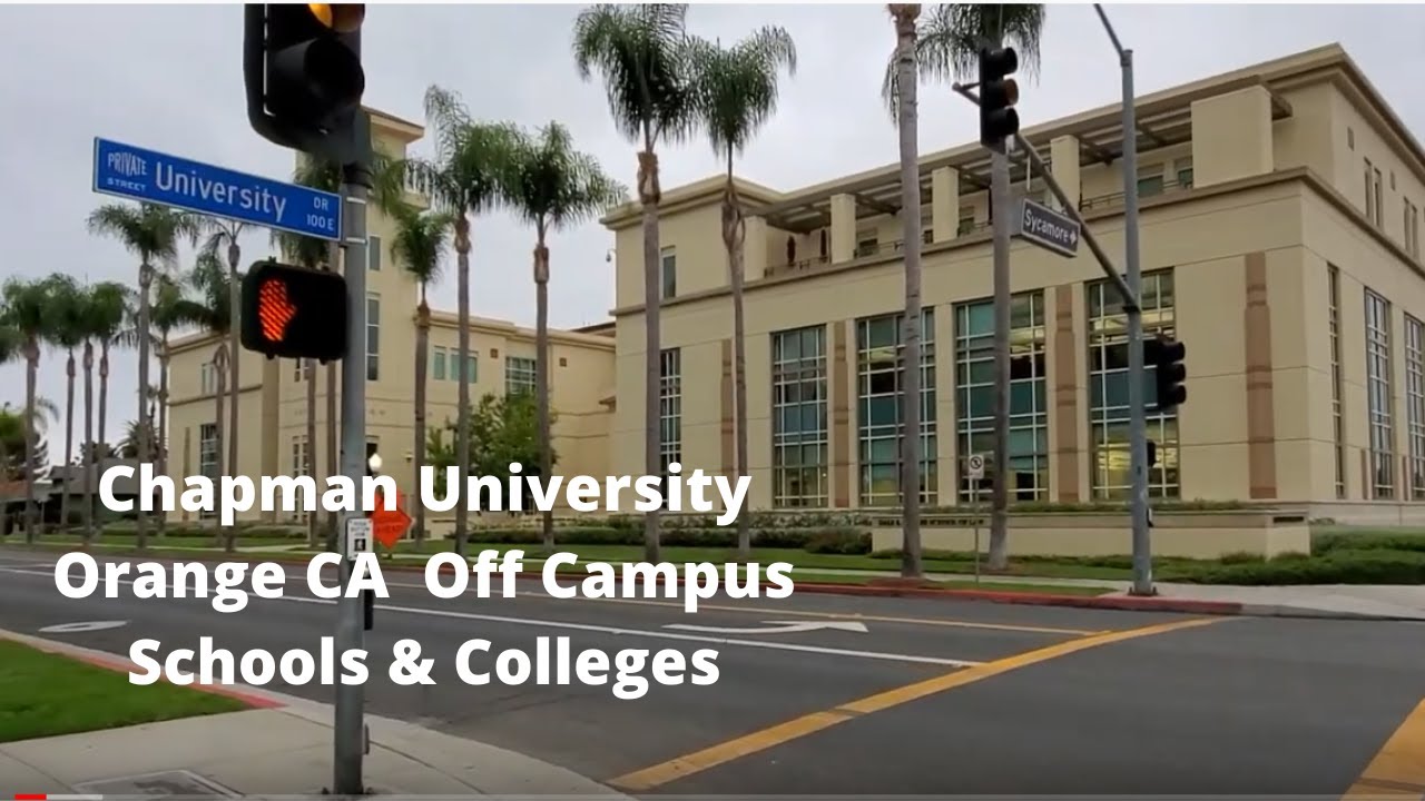 Walk around Chapman University Off Campus Schools and Colleges, Orange, CA [4K]