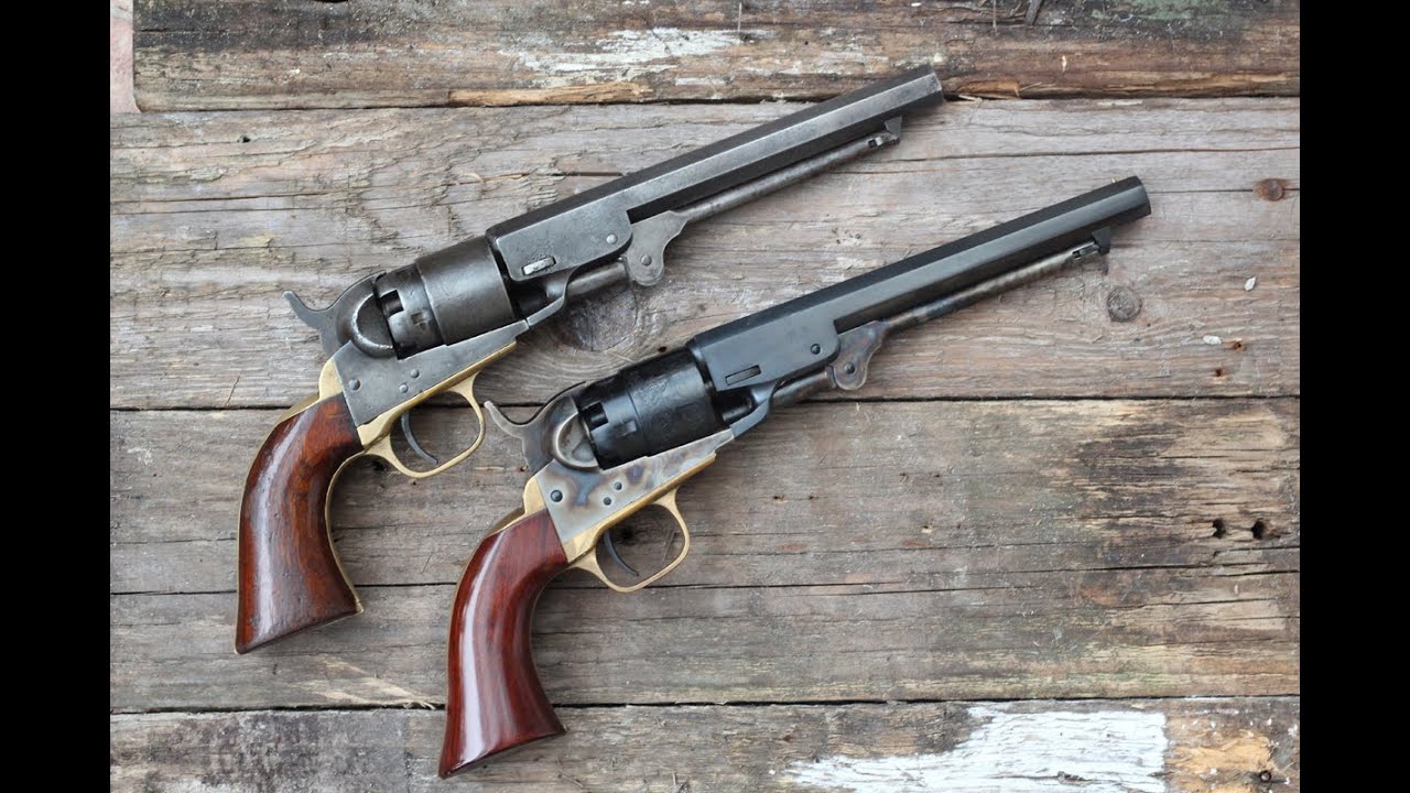 Стрельба из Colt Pocket Navy 1862 года — оригинал против копии