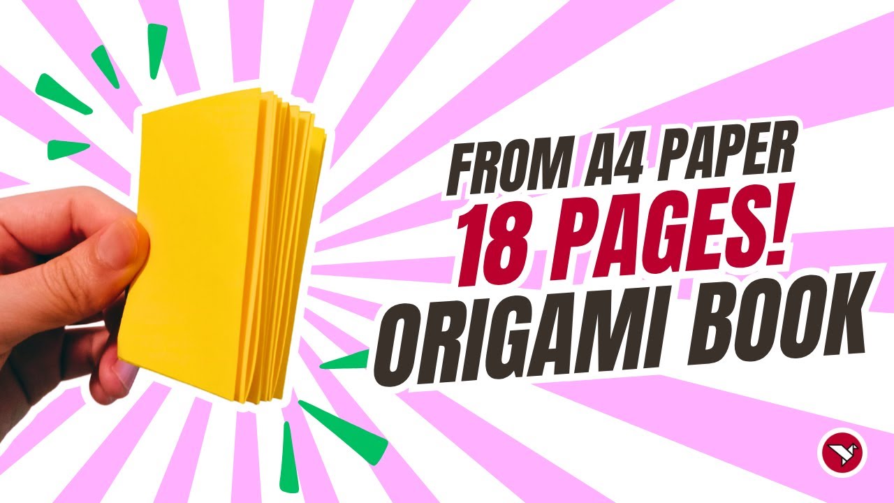 Make a 16-Page Mini Book from One A4 Paper | Easy DIY Origami Book Tutorial