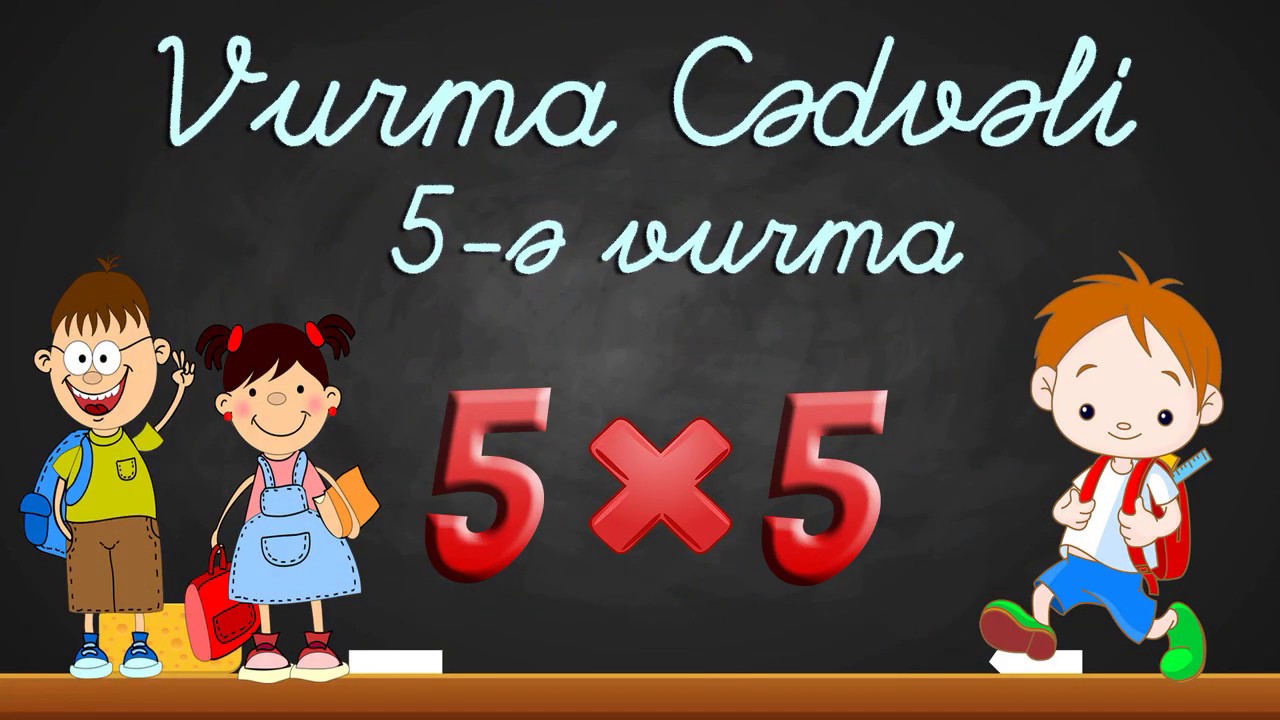 Vurma Cədvəli 5-ə Vurma - Riyaziyyat Fənni - Vurma Cedveli