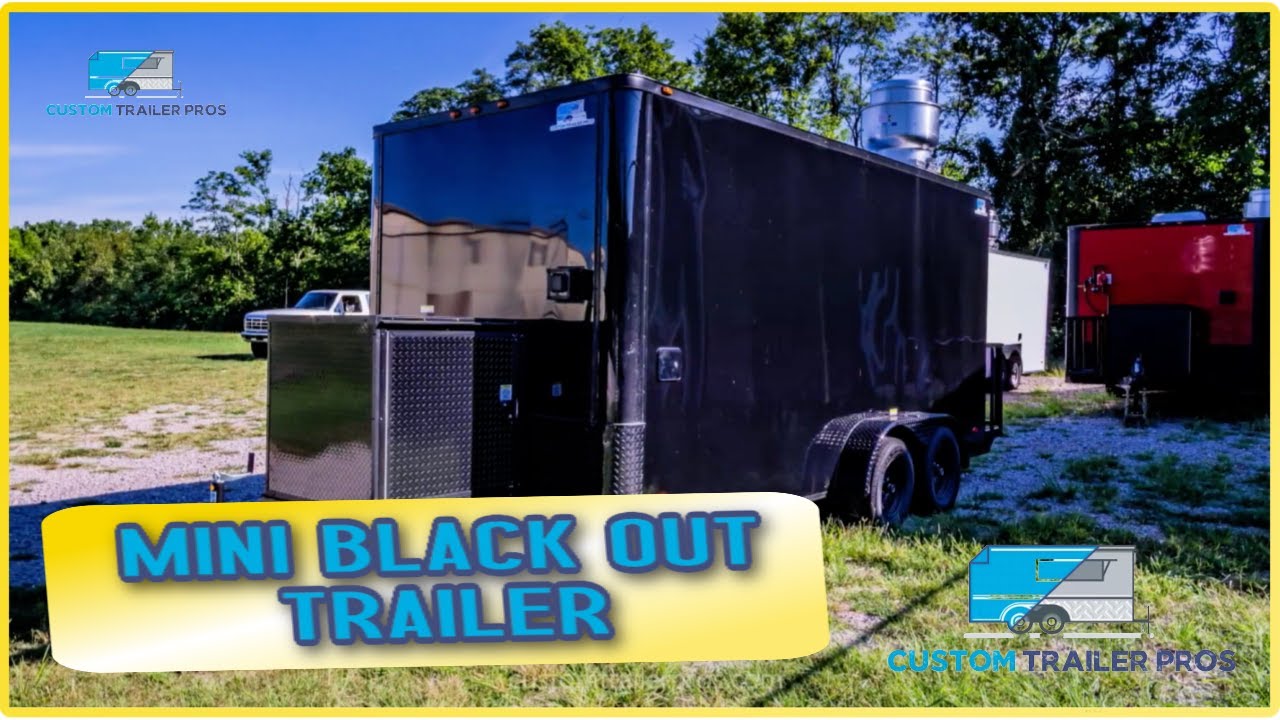 7x16 Black Out Food Trailer