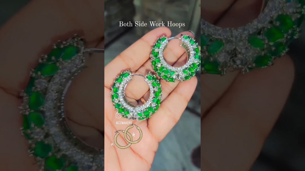Manufacturer of high quality Zirconia jewellery. Cz earrings | Hoop earrings #usa #ad #wholesale