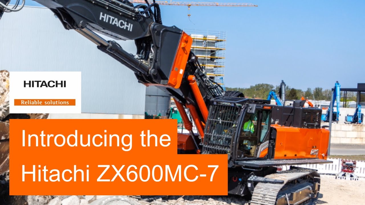 Hitachi multi-carrier excavator multi-tasks on demolition projects