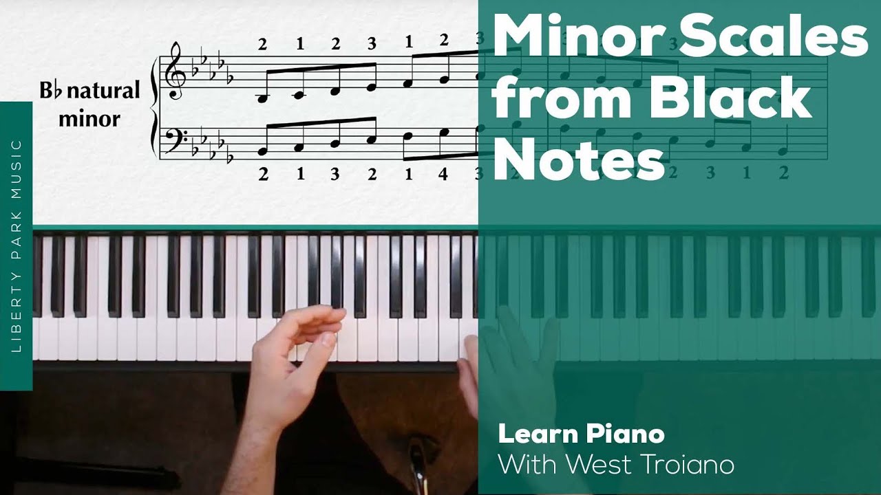 Minor Scales from Black Notes | Piano Techniques