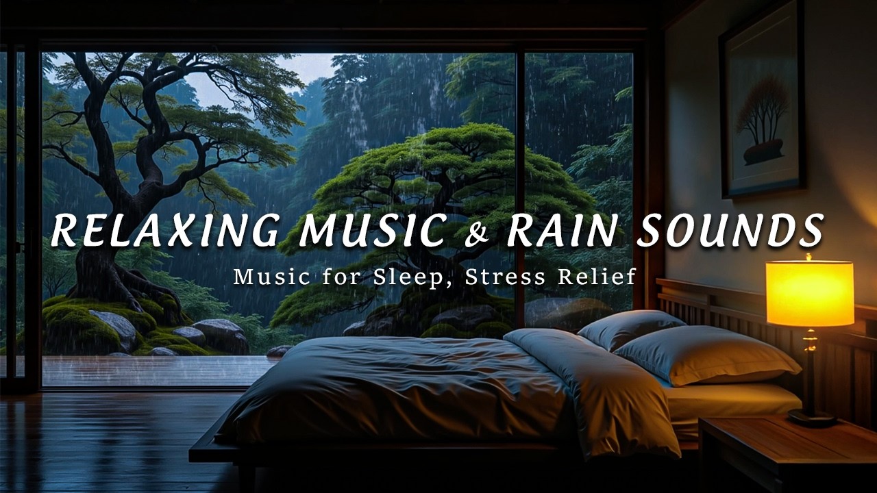 Fall Into Sleep Instantly - Relaxing Piano & Rain Sounds for Stress Relief and Deep Sleep