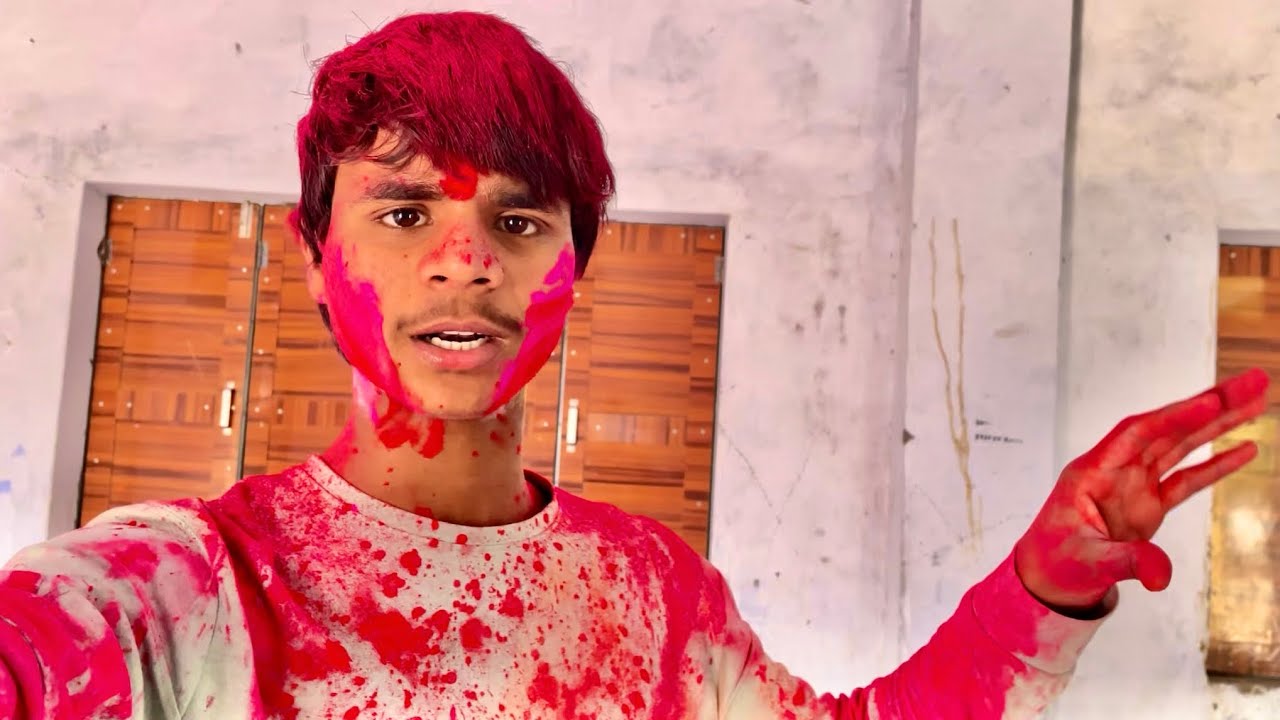School me kheli Holi 🌏🥺 Shiva nayak vlogs 