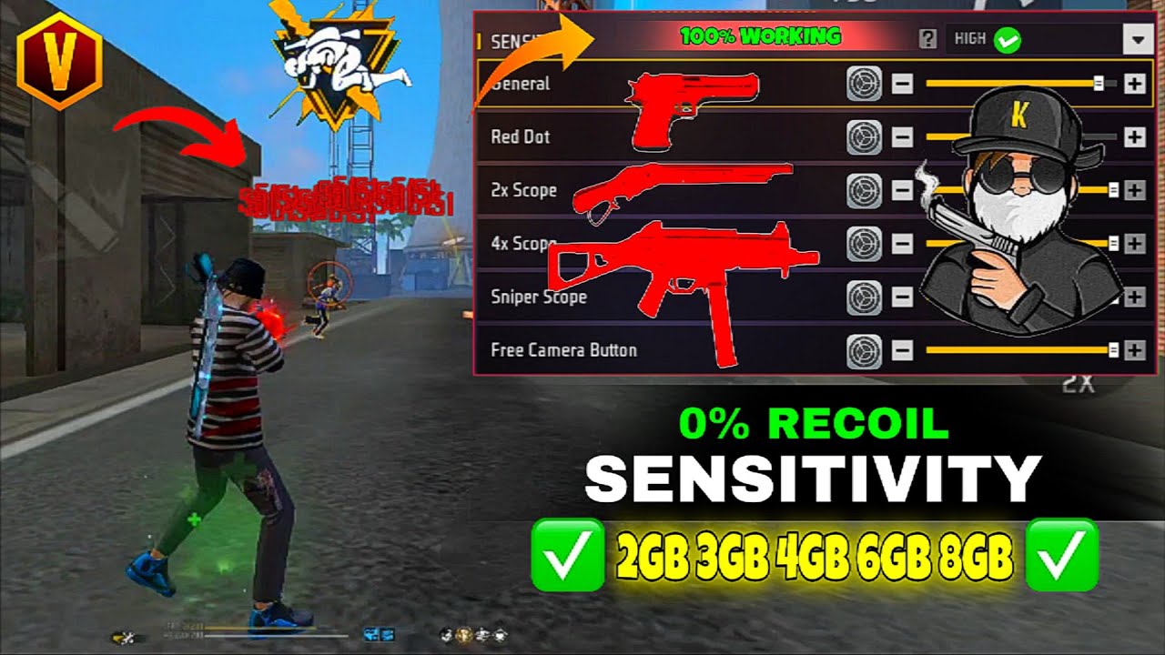 Free Fire Max Auto Headshot Trick 2026 Sensitivity ⚙️ 2gb, 3gb, 4gb Ram Headshot Sensitivity Setting