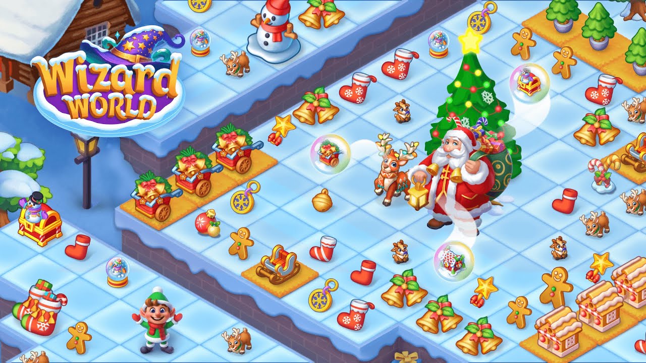 Wizard World: Magic Merge Christmas Event Gameplay 2 | Merge Puzzle Games