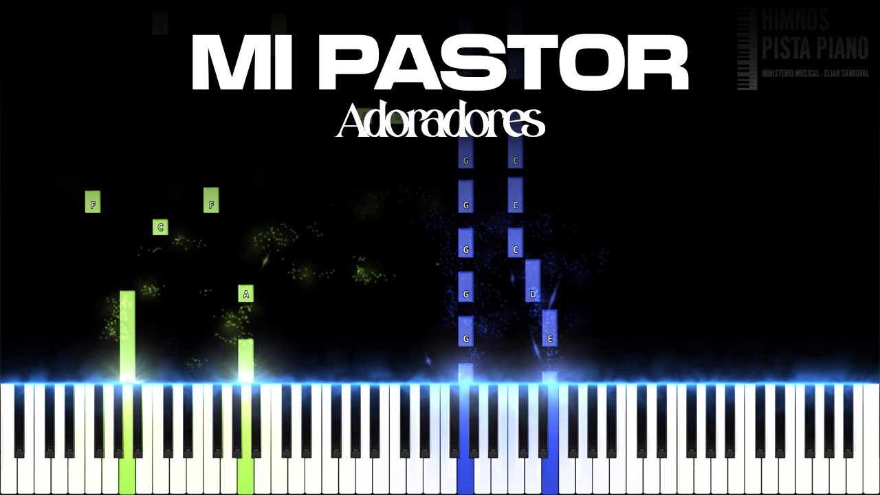Mi Pastor (2023) - Adoradores 4 | Piano Tutorial + Partitura