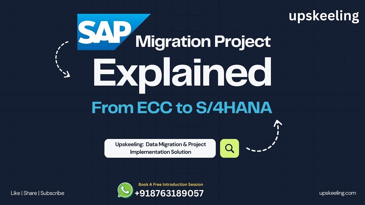 SAP S4HANA Data Migration:  Complete Guide to ECC to S/4HANA Transformation | upskeeling