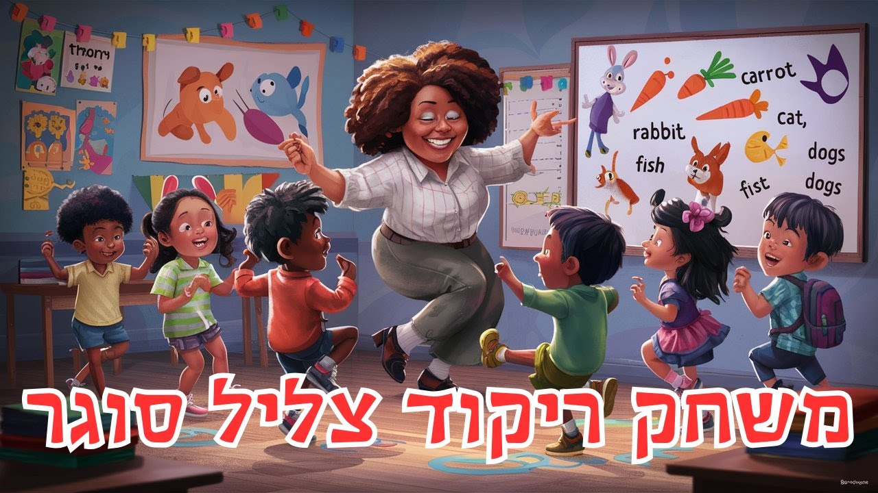 צליל סוגר הכנה לכיתה א' משחק שיעור הריקוד הכיפי המהיר ביותר לכיתה א' מודעות פונולוגית