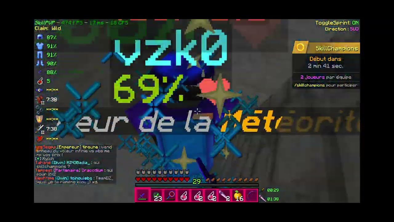 Skillpvp dropped + trapped full mété épé renfo