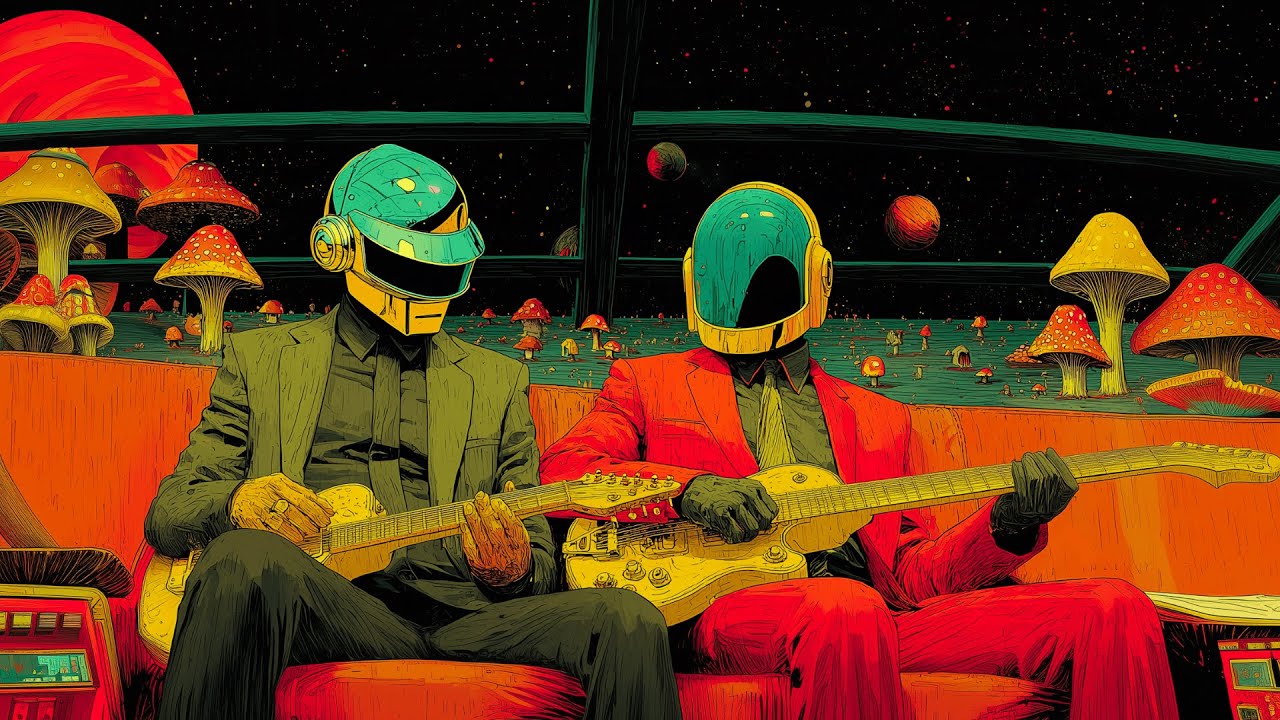 Daft Punk-Inspired Space Lounge Muzak 1982🍄🤖 | Chillwave, Vaporwave, Funk, Jazz, Lofi Playlist