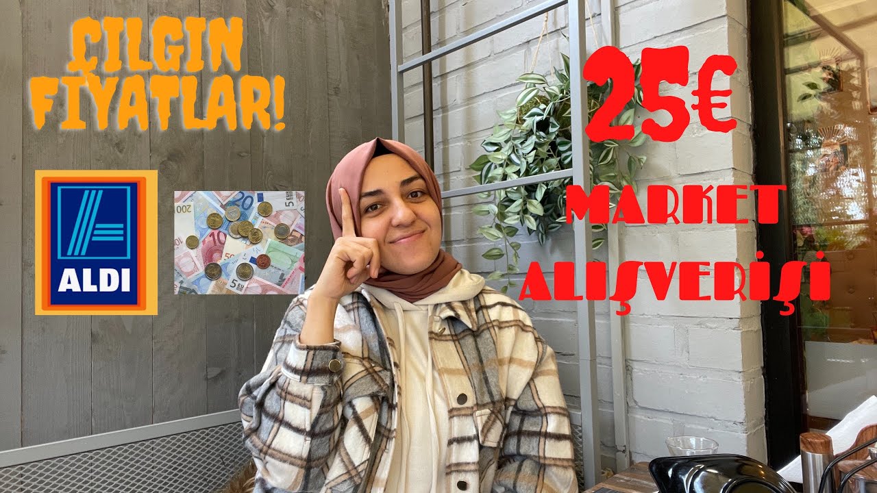 BELÇİKA’DA MARKET FİYATLARI ! ALDI MARKETE GİTTİK! 25€ ‘YA NELER ALDIK !! #kahvaltı #belçika #avrupa