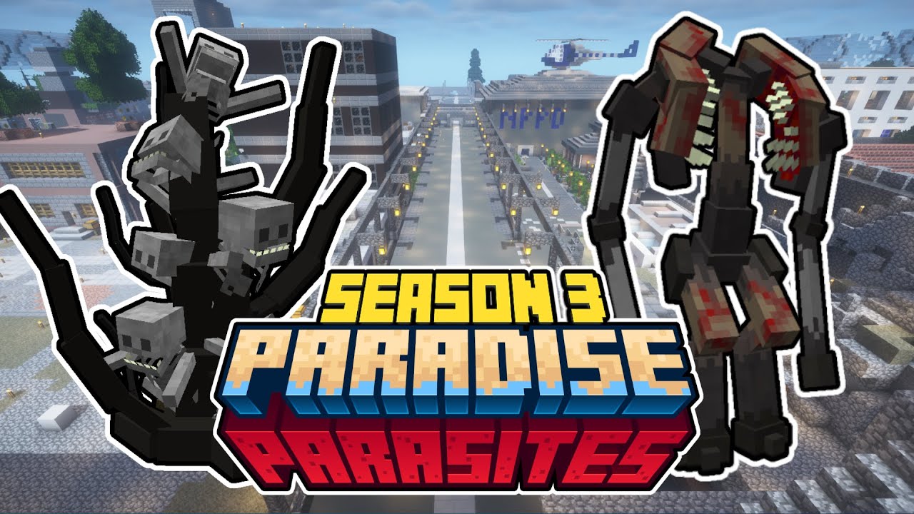 Ich &uuml;berlebe 100 Tage Minecraft in eine Parasiten Zombie Apokalypse - Paradise Parasites Season 3