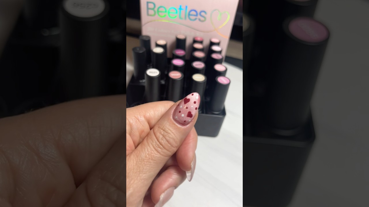Beetles Pink Nude Gel Set ​⁠@beetlesgelpolish #beetlesgelpolish #nails #valentinesday #cutenails