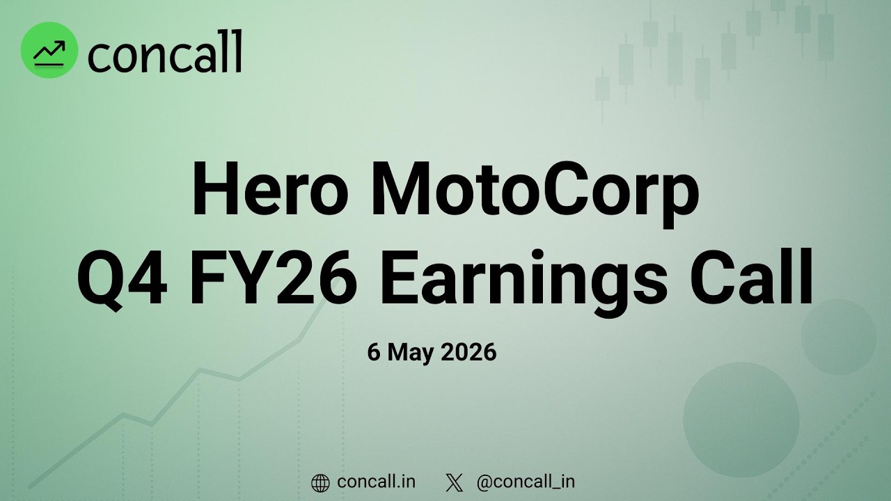 Hero MotoCorp Q4 FY26 Earnings Conference Call  | Concall.in