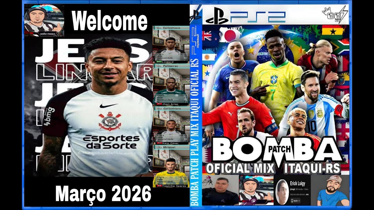 NOVO BOMBA PS2 PLAY MIX ITAQUI RS MARÇO 100% ATUALIZADO