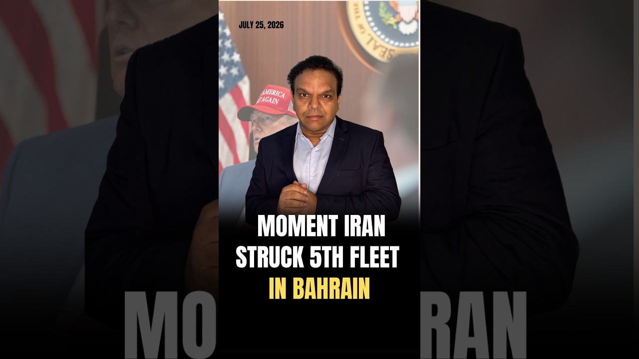 Moment Iran Struck 5th Fleet in Bahrain #iran #iranisraelwar #iranwar #bahrain #usnavy #fifthfleet