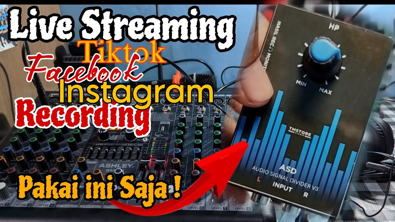 Alat Rekam Dari Mixer Ke Hp, Audio Signal DIVIDER | Live Streaming, Karaoke & Recording.