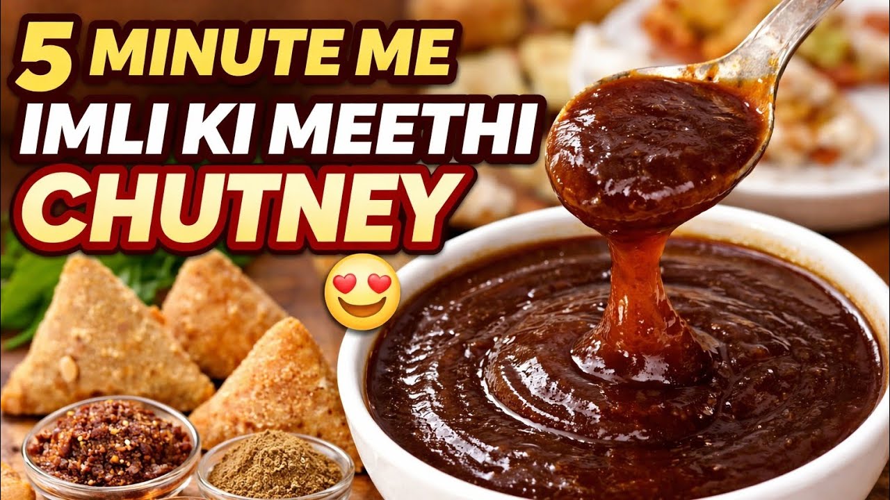 Imli Ki Meethi Chutney | Secret Chaat Wali Recipe | 5 Minute Easy Method