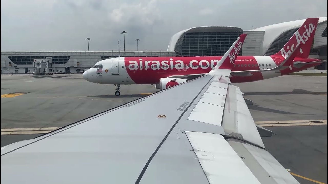 Airasia - airbus takeoff at kuala lumpur