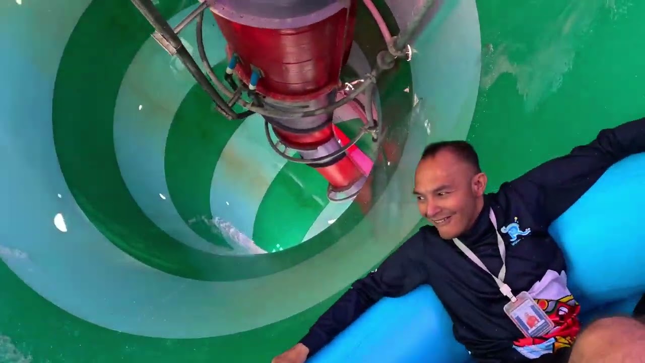 SLIDE in a SLIDE - Python at Ramayana Water Park Pattaya