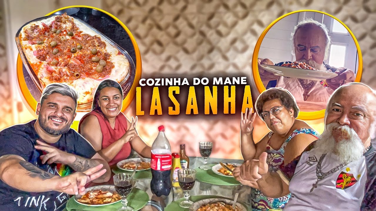MANETIKIN FEZ UMA RECEITA DE LASANHA (almoço do domingo)