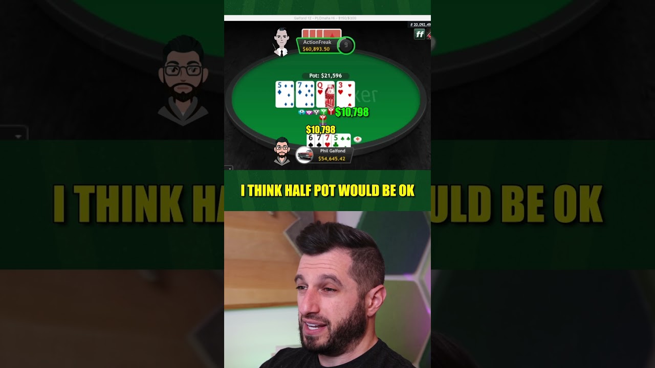 $65,000 Deep + Flopped SET = 😍🤑 - $150/$300 PLO High Stakes Poker #poker #shorts