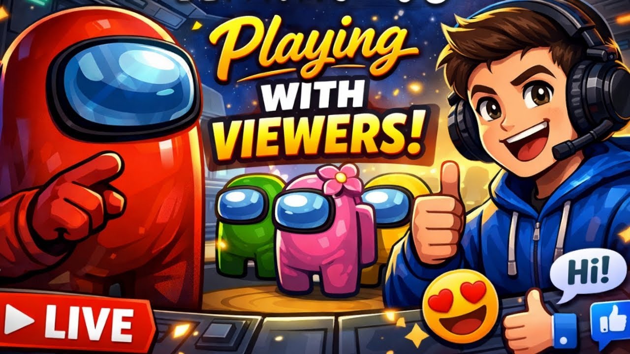 🔴LIVE- PLAYING AMONG US WITH VIEWERS! AMONG US WITH SUBSCRIBERS LIVE STREAM