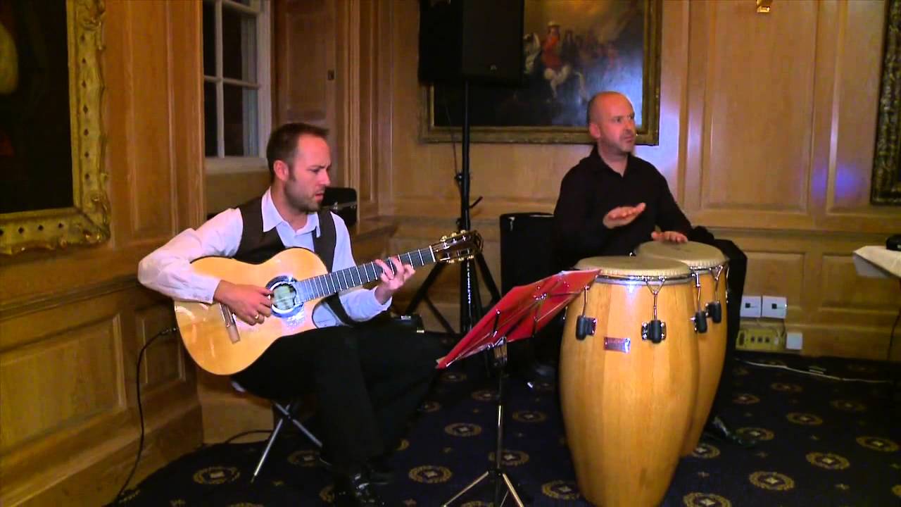 Blue Bossa Guitar and Percussion