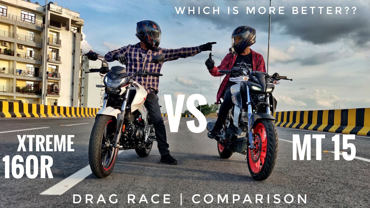 Hero Xtreme 160R Vs Yamaha MT 15 Bs6 | Comparison | Drag Race | which is more better?