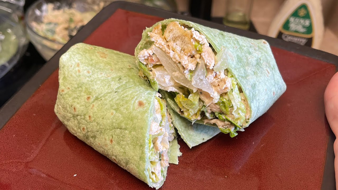 How To Make A Chicken Caesar Salad Wrap!