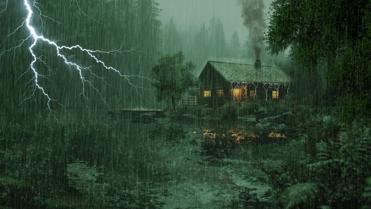 HEAVY RAIN AND THUNDER SOUNDS - DEEP SLEEP | Thunderstorm for Sleeping - Rain Sound Comfort #2