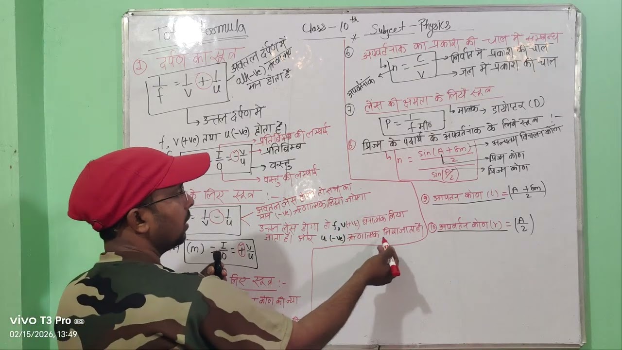Class 10 physics ka formula 