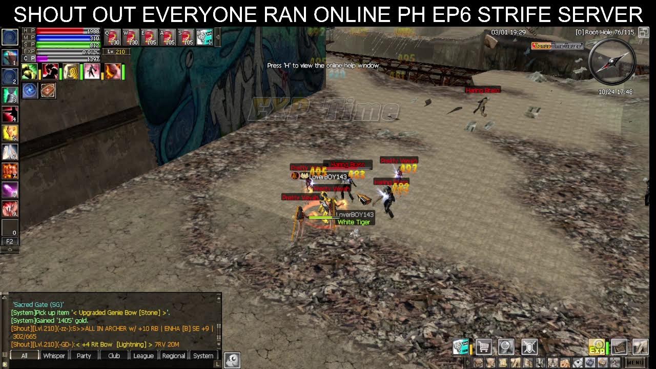 Good evening LS GAMING RAN ONLINE PH STRIFE SHOUT OUT EVERYONE for WH my channel